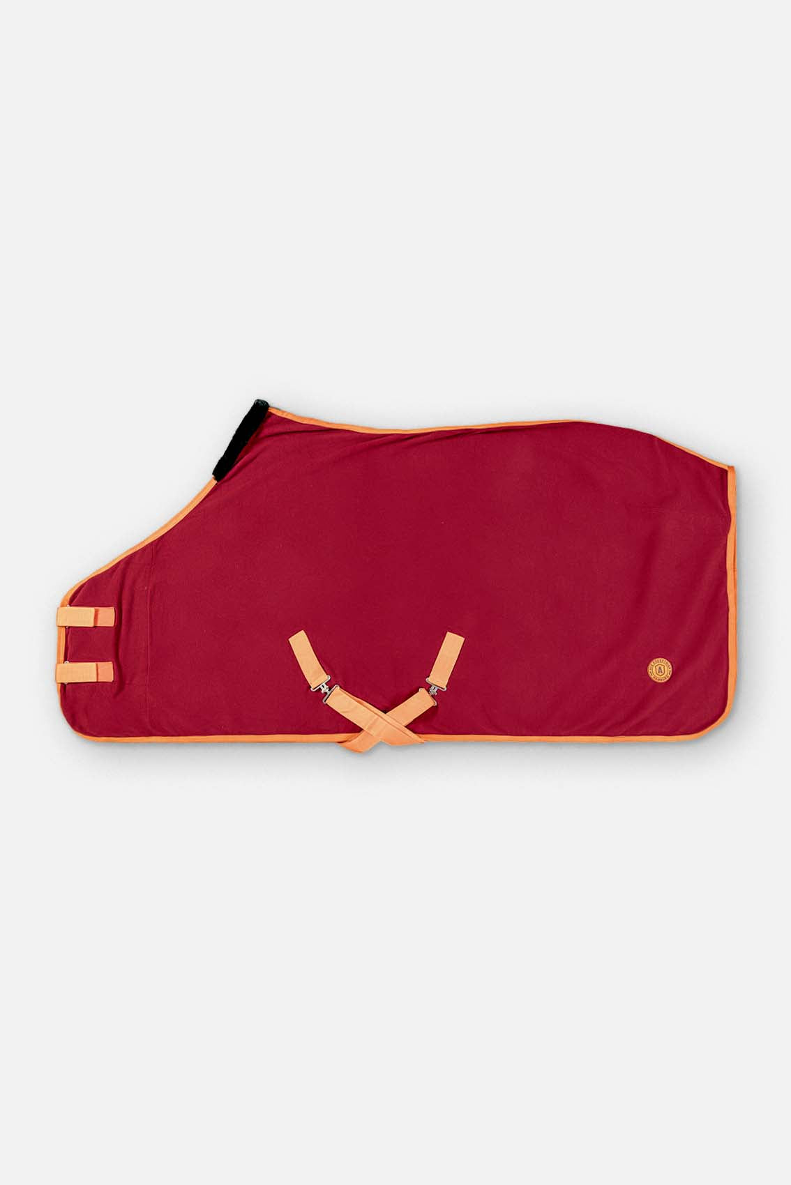 Sweat rug made of fleece with cross-strap