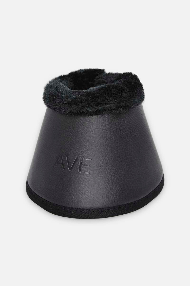 2 Leather bells with faux fur