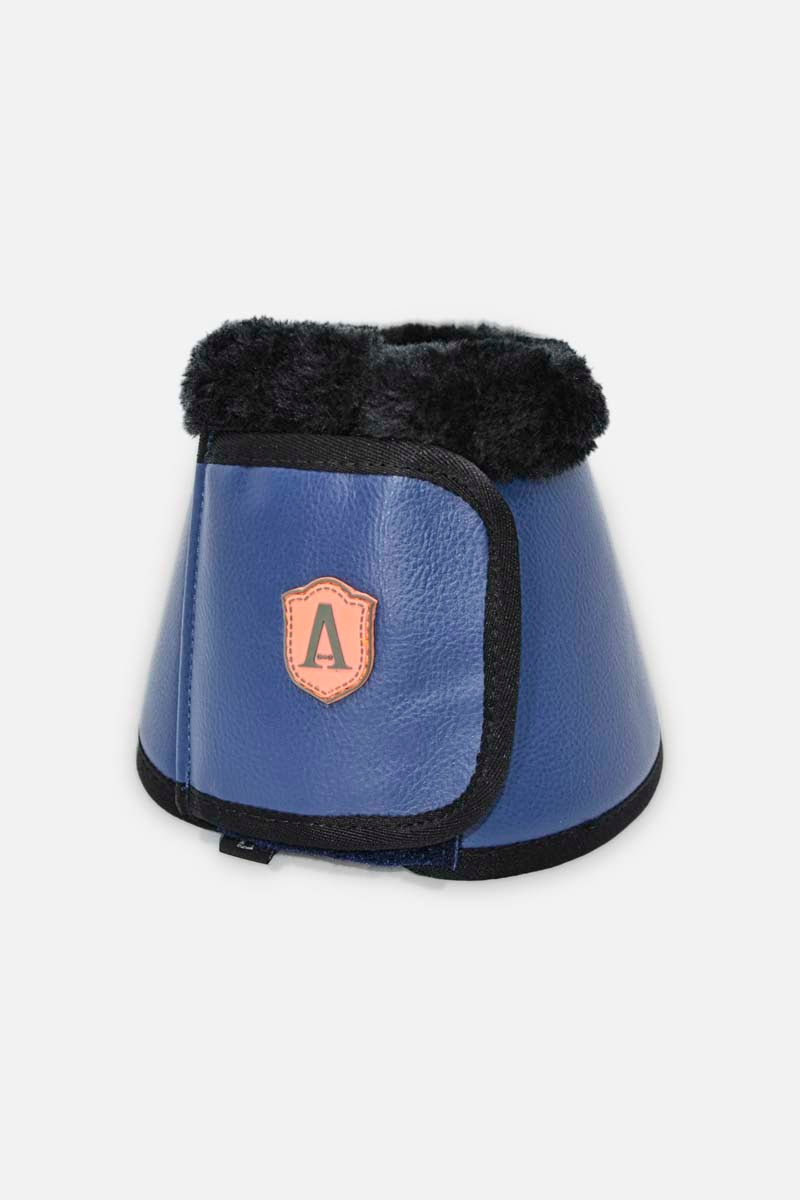 2 Leather bells with faux fur