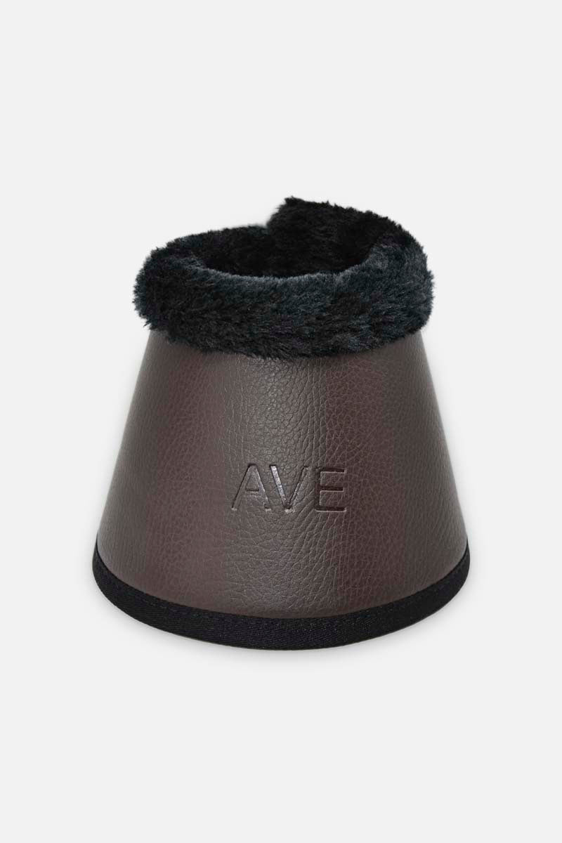 2 Leather bells with faux fur