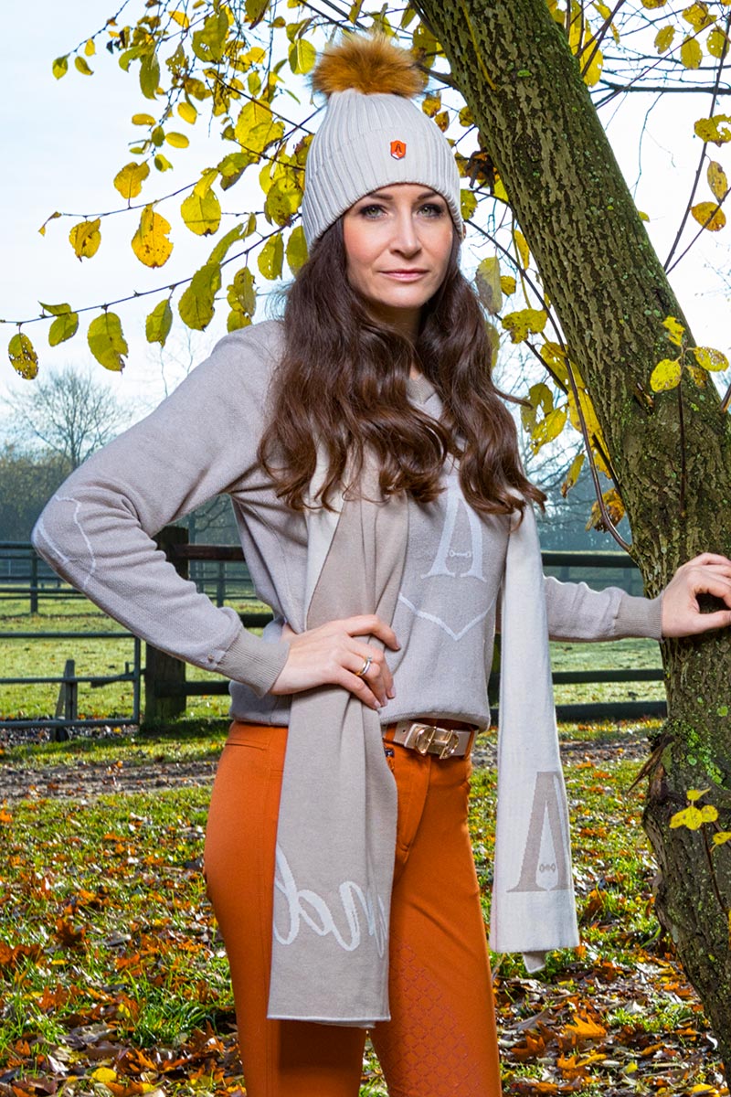 Women's reversible scarf made of cotton