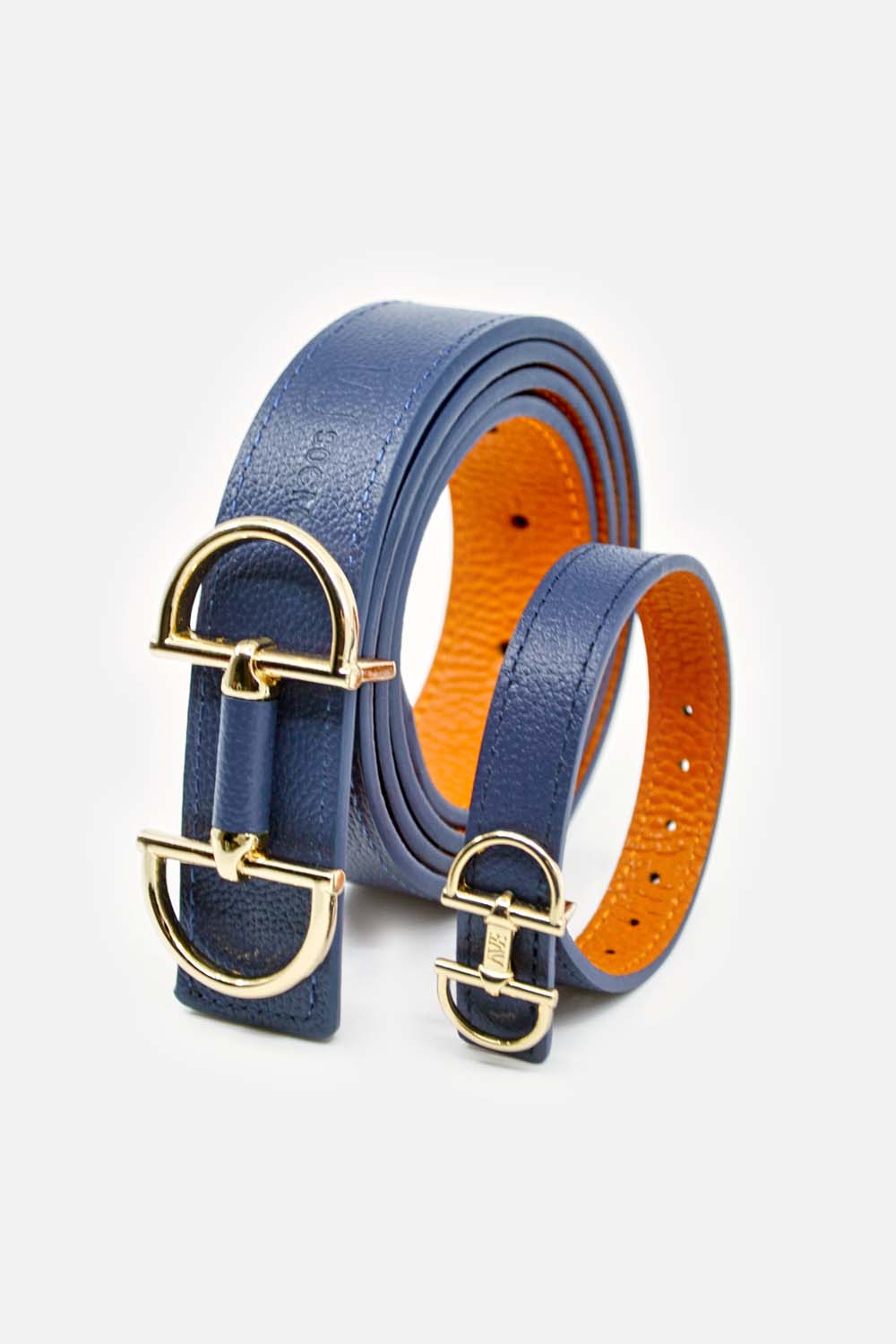 Jewelry bracelet made of leather with a snaffle as a clasp and a box