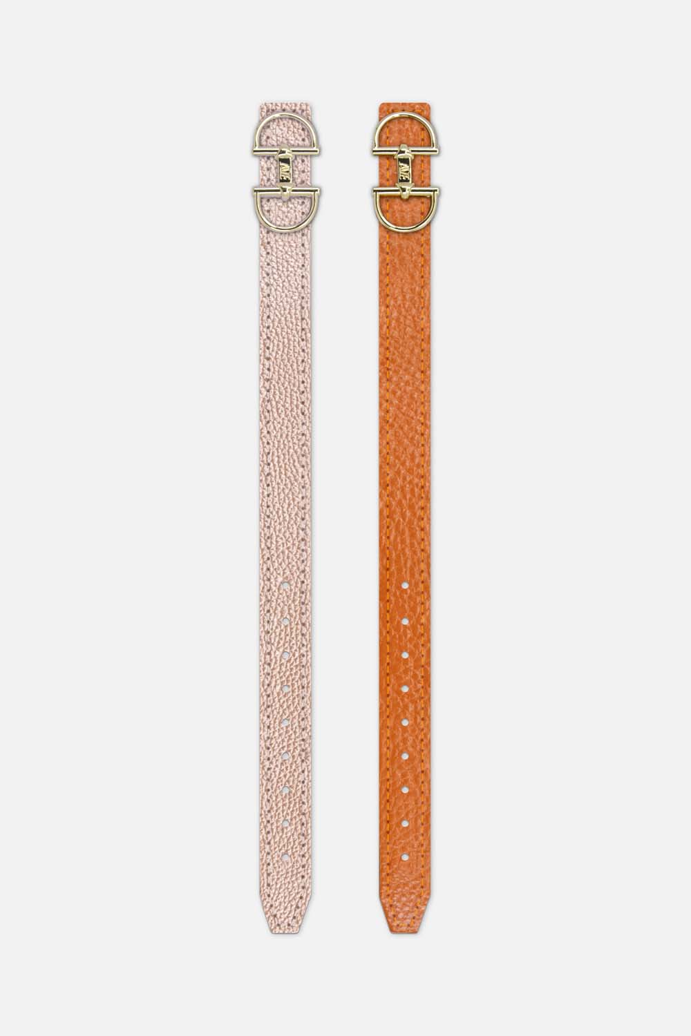 Jewelry bracelet made of leather with a snaffle as a clasp and a box