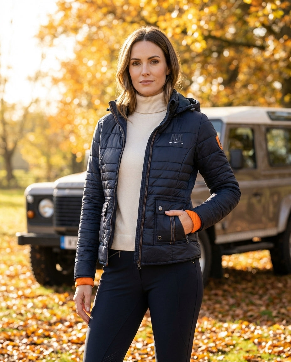 Damen Steppjacke mit abnehmbarer Kapuze