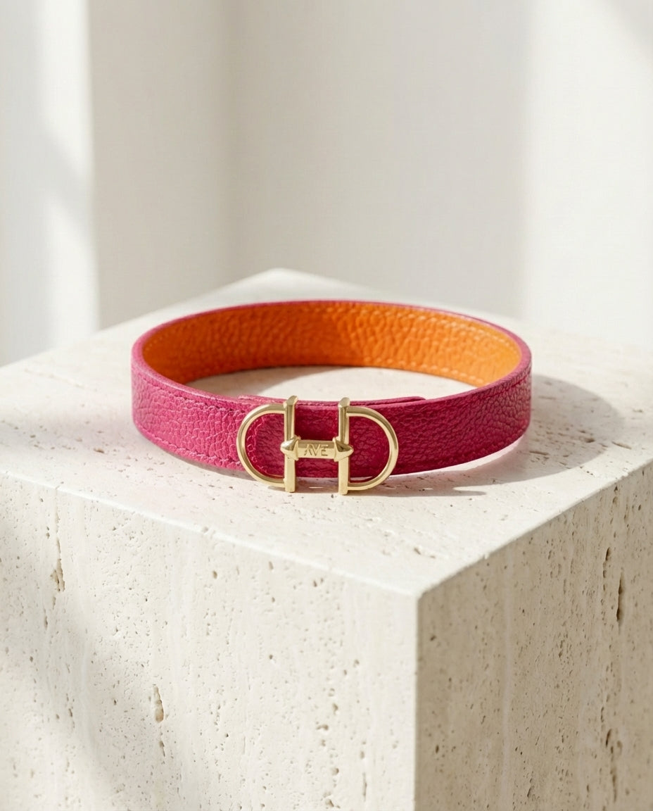 Lederarmband Colorful Collection mit Trensen-Schliesse