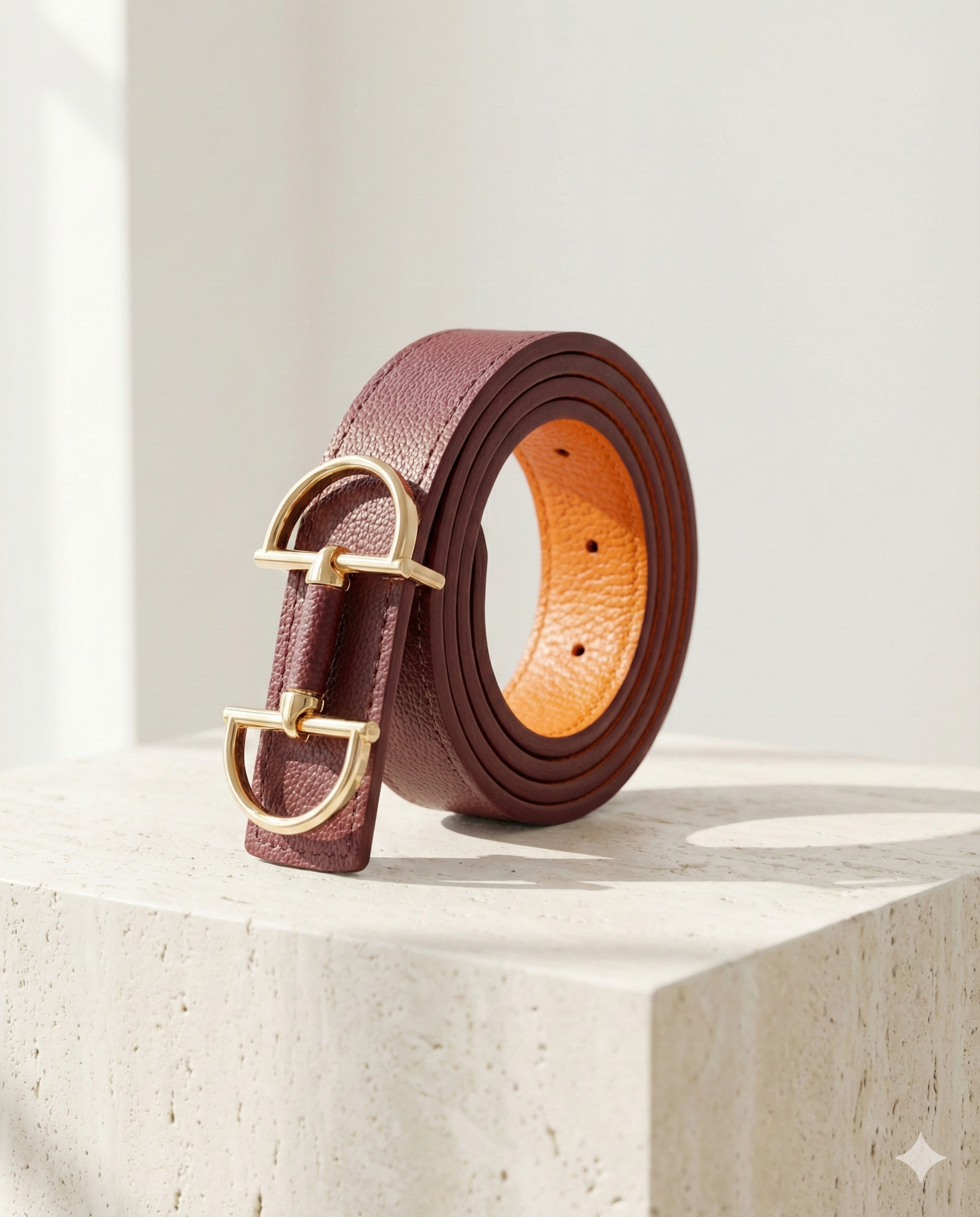 Wendegürtel hochwertiges Kunstleder mit Trensen-Schliesse