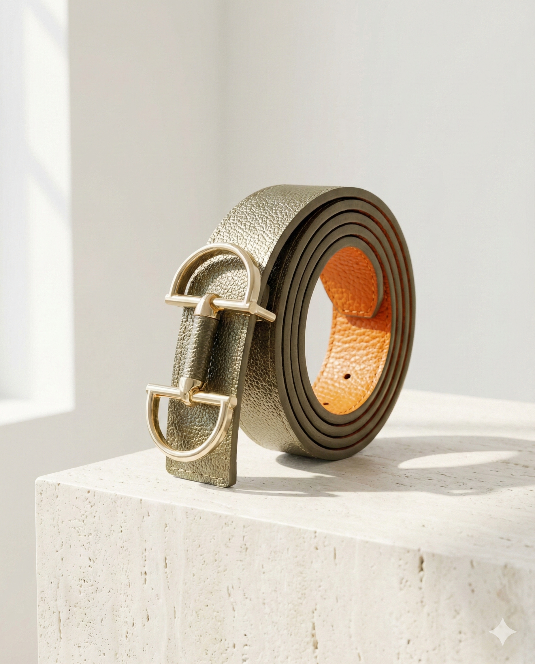 Wendegürtel hochwertiges Kunstleder mit Trensen-Schliesse