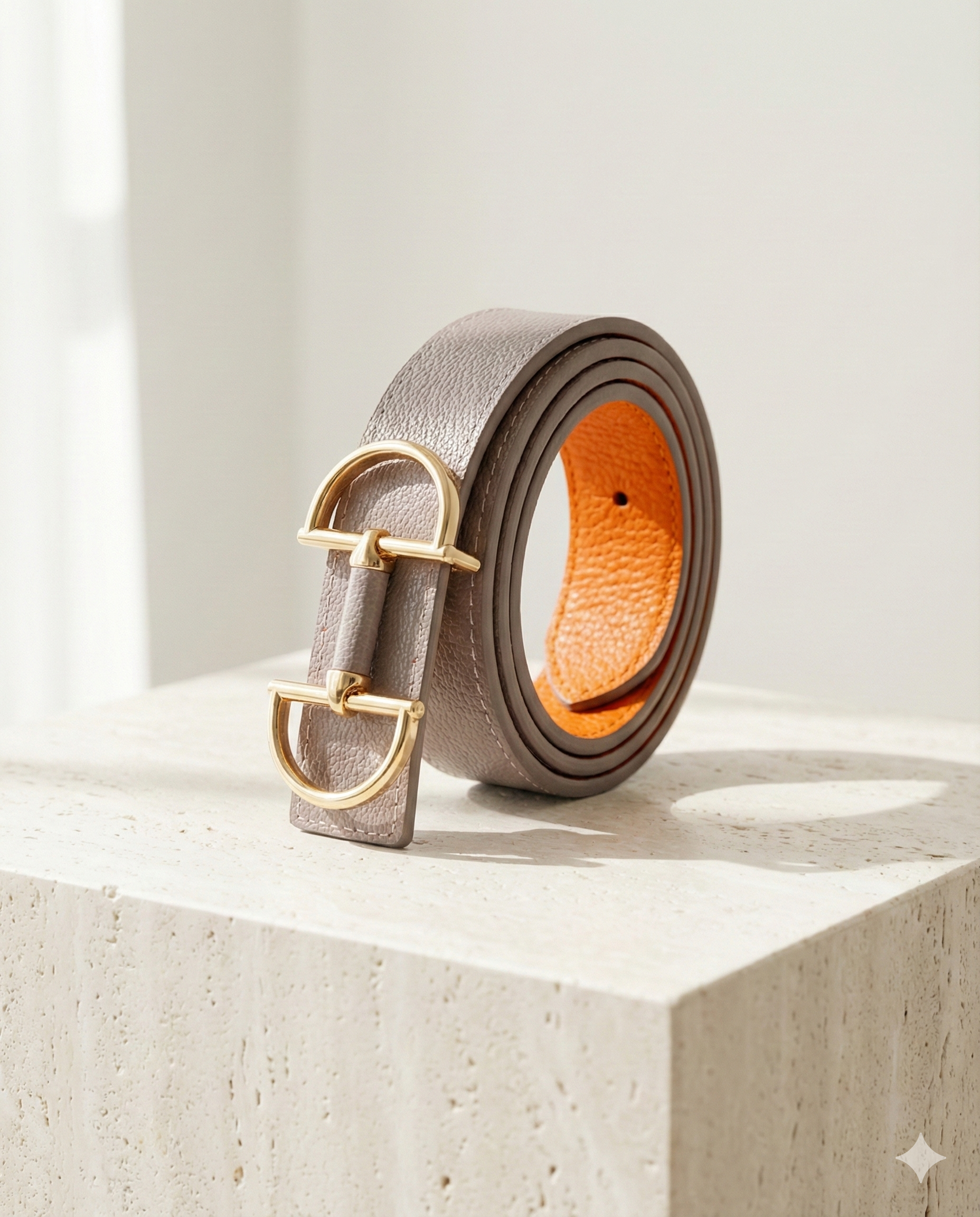 Wendegürtel hochwertiges Kunstleder mit Trensen-Schliesse