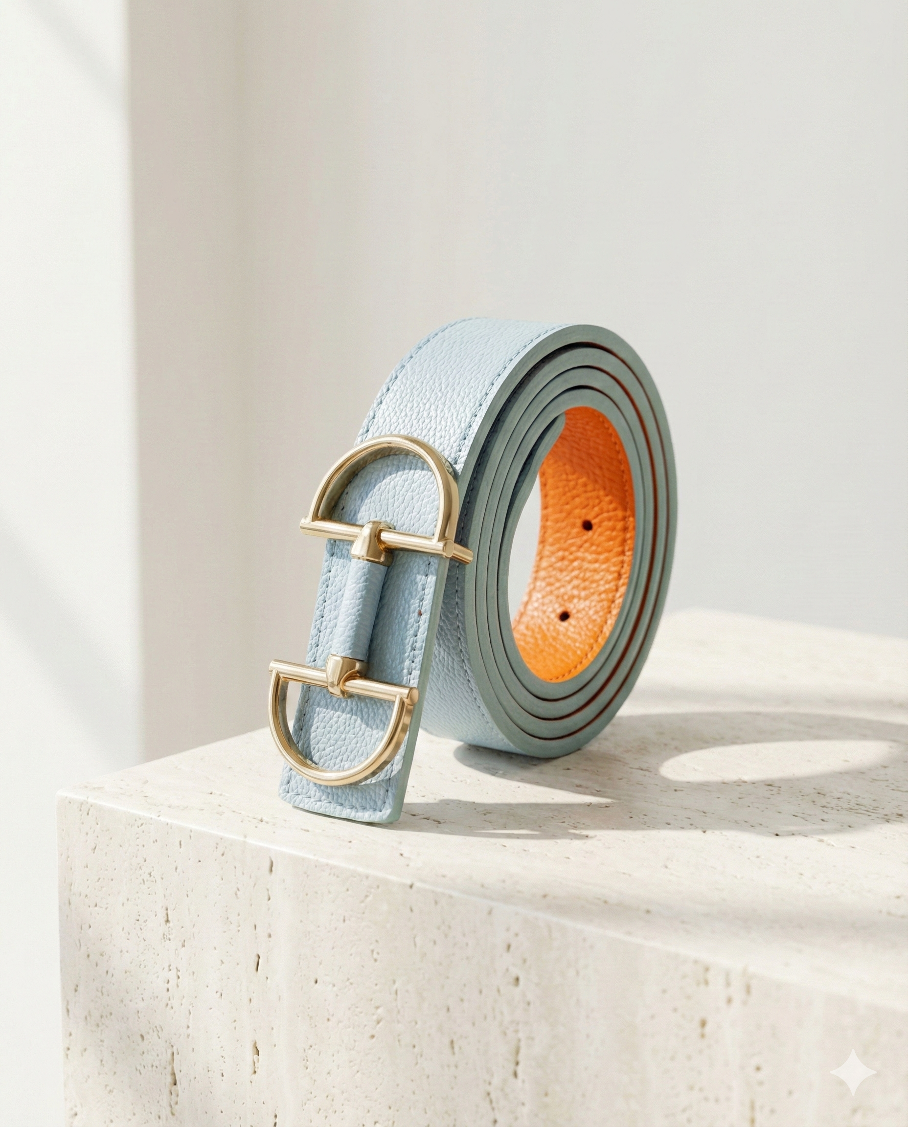 Wendegürtel hochwertiges Kunstleder mit Trensen-Schliesse