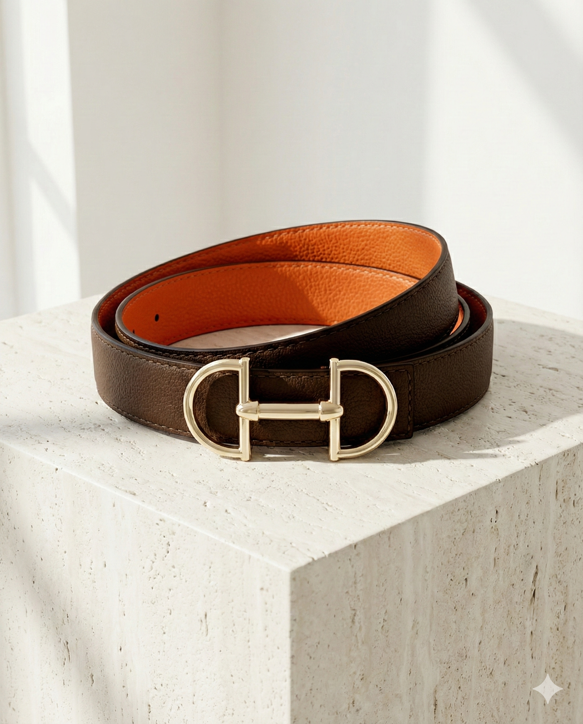 Wendegürtel Kunstleder mit Trensen-Schliesse