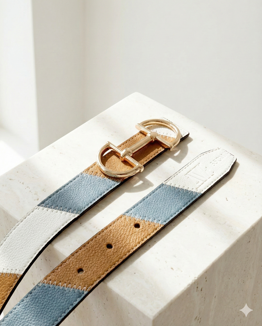 Wendegürtel Kunstleder Colorful Collection mit Trensen-Schliesse