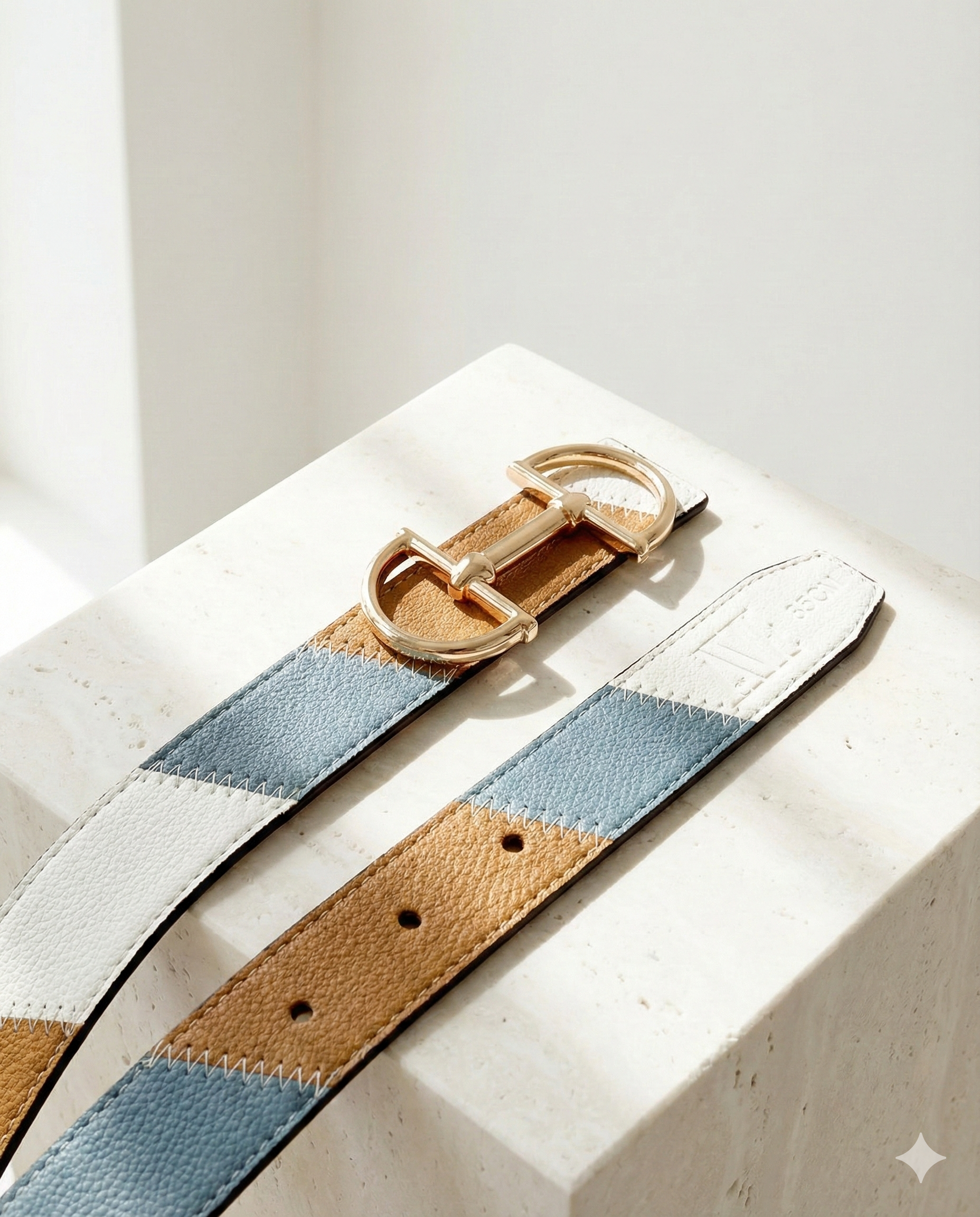 Wendegürtel Kunstleder mit Trensen-Schliesse