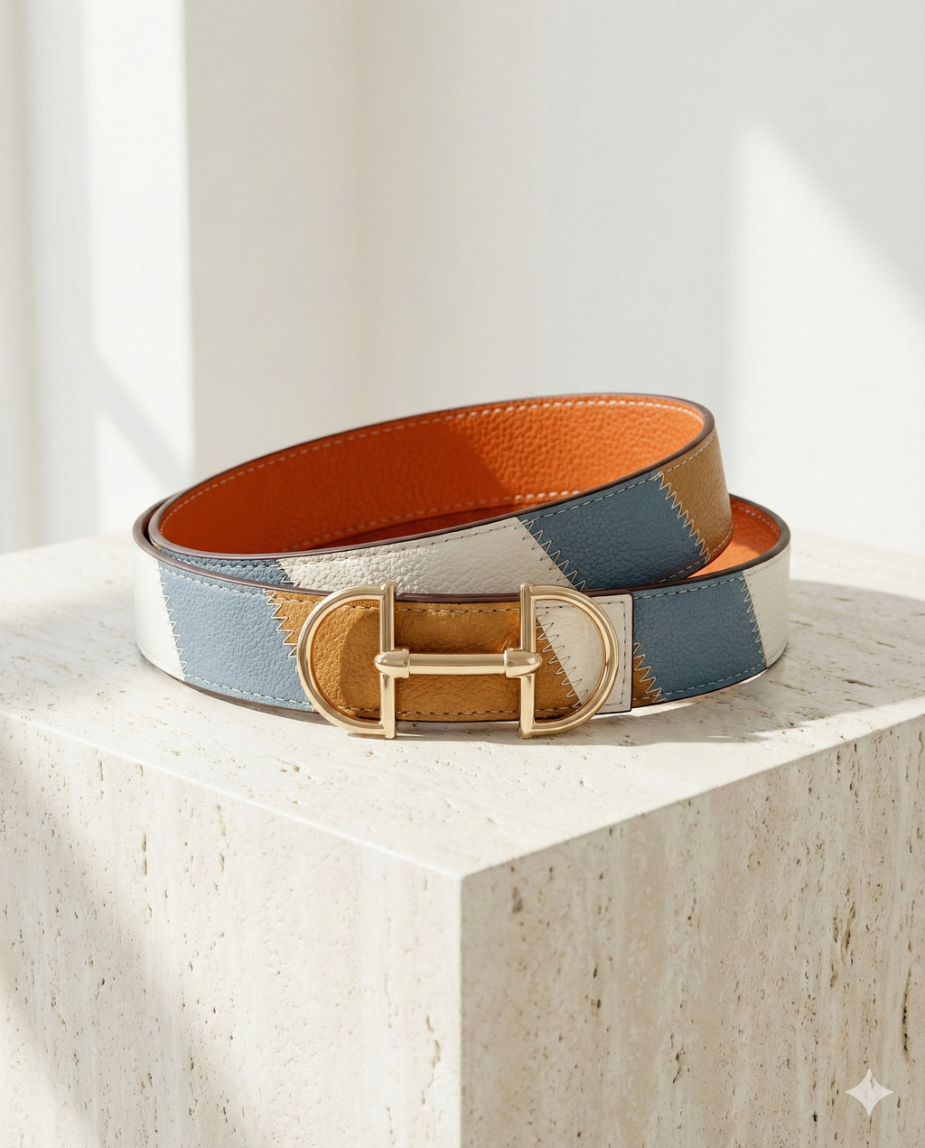 Wendegürtel Kunstleder Colorful Collection mit Trensen-Schliesse