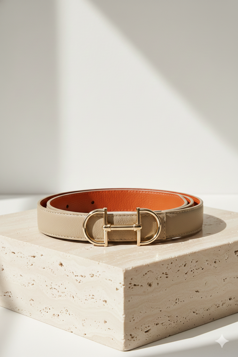 Wendegürtel Kunstleder mit Trensen-Schliesse