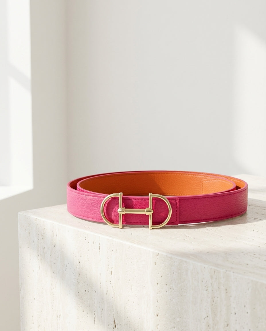 Wendegürtel Kunstleder mit Trensen-Schliesse