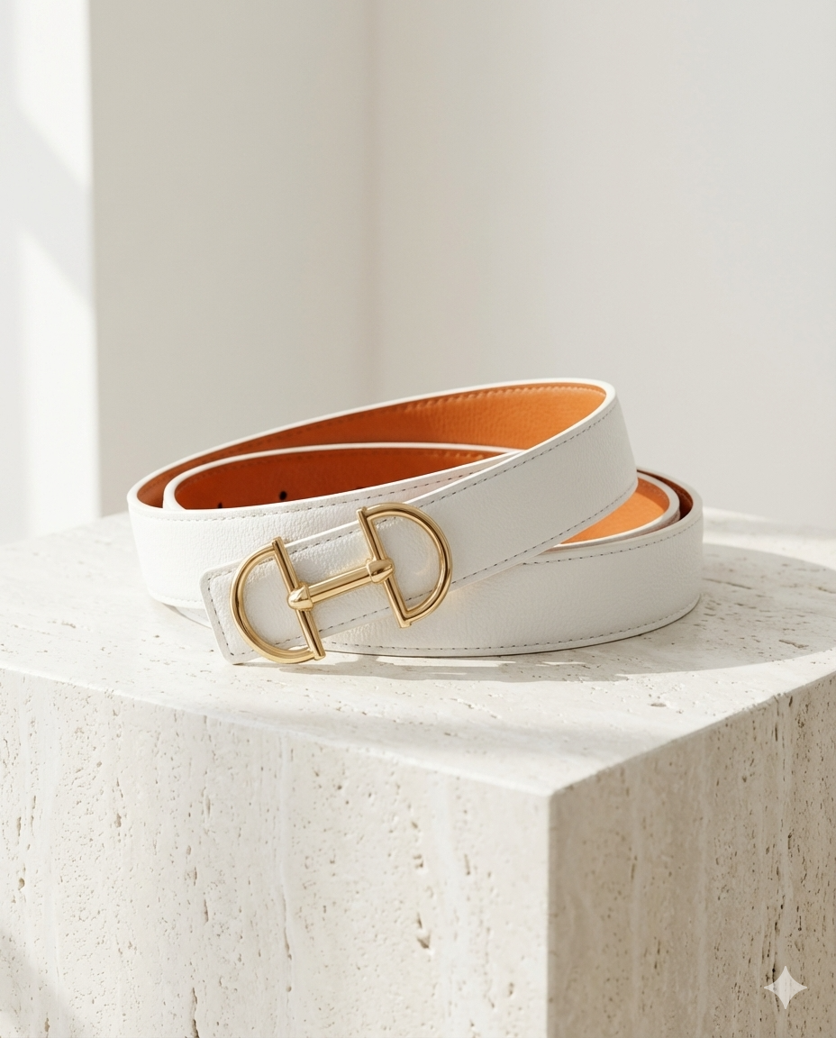 Wendegürtel Kunstleder mit Trensen-Schliesse