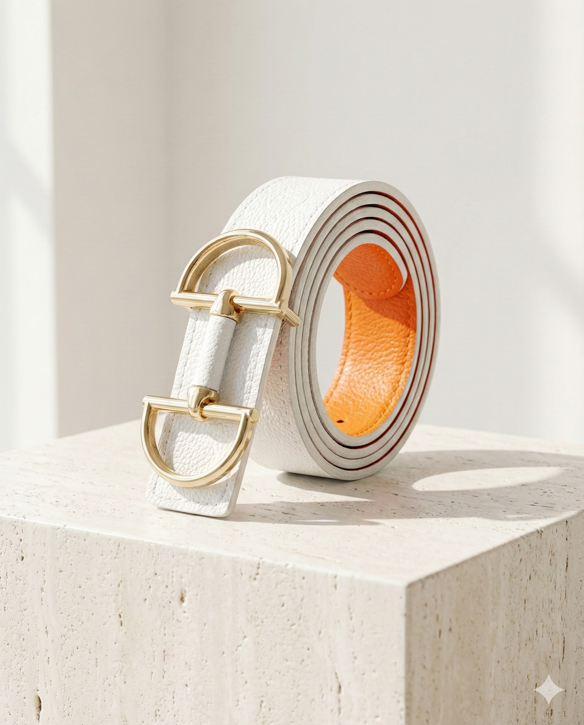 Wendegürtel hochwertiges Kunstleder mit Trensen-Schliesse