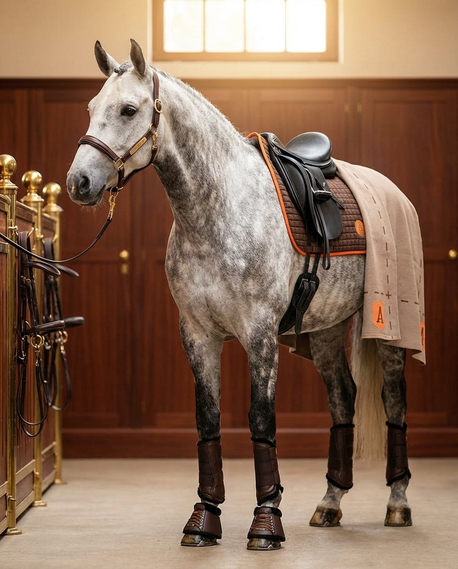 Sneaker Hufglocken aus Kunstleder und Kunstfell