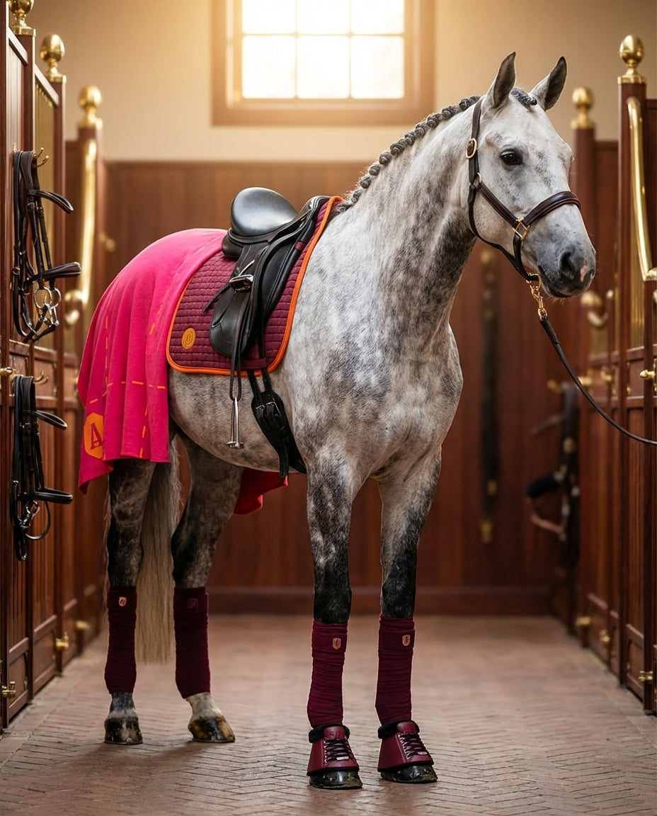 Sneaker Hufglocken aus Kunstleder und Kunstfell
