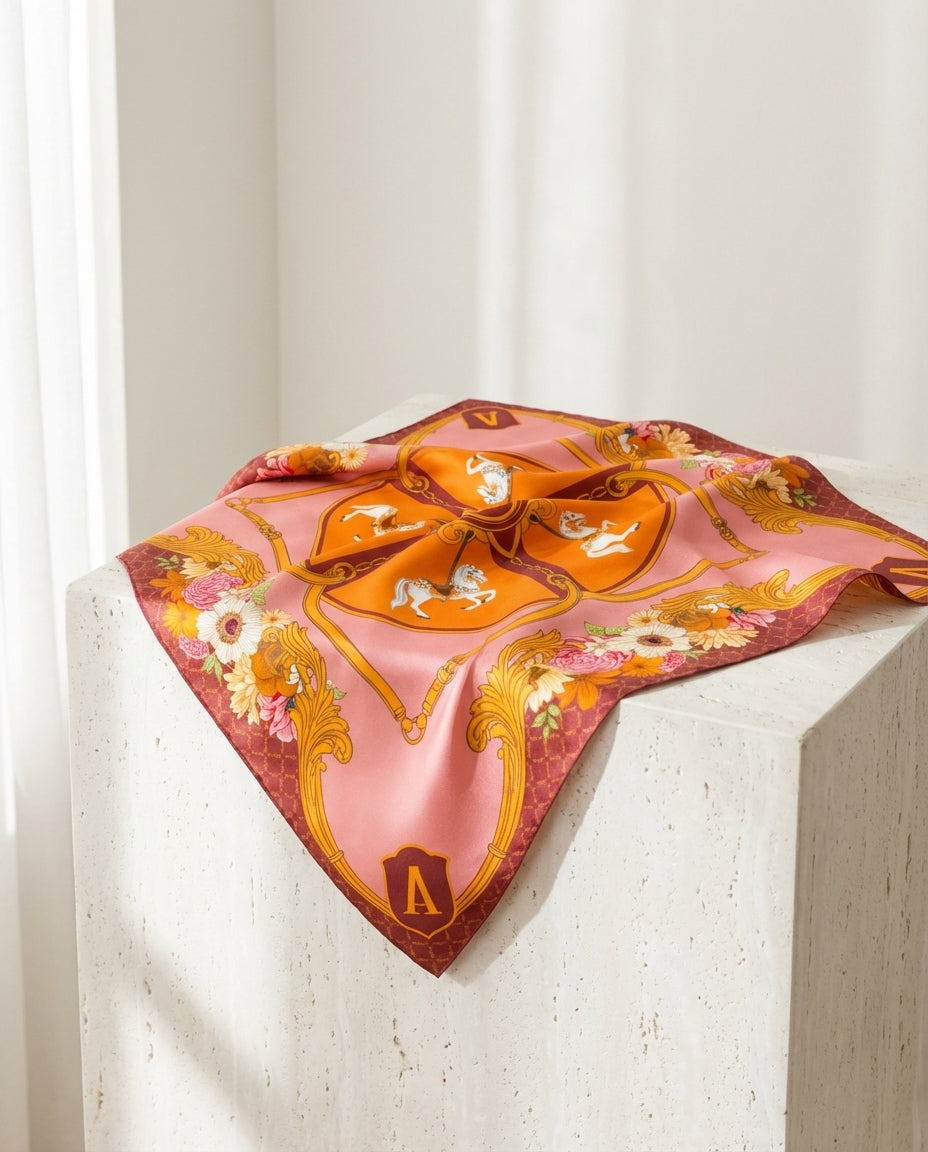 Seidentuch Pferde Karussell