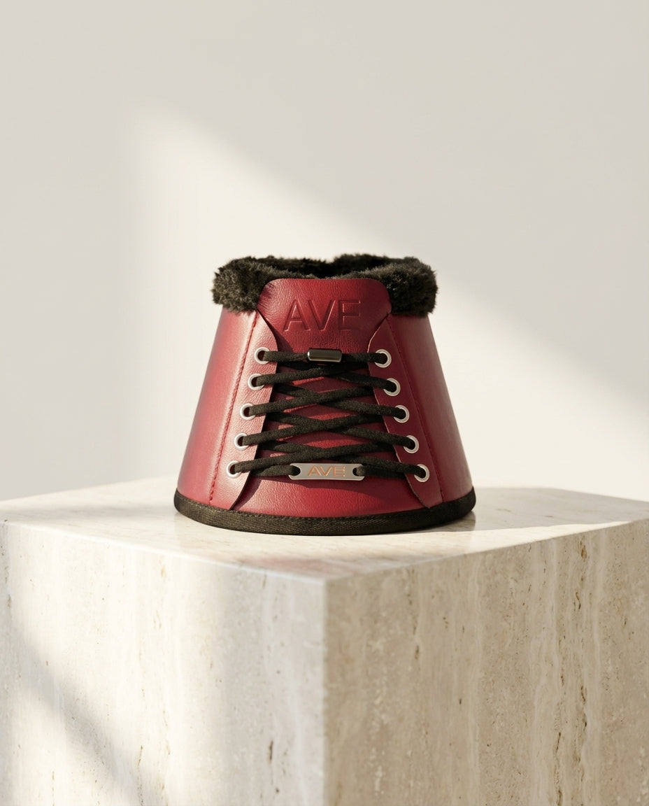 Sneaker Hufglocken aus Kunstleder und Kunstfell