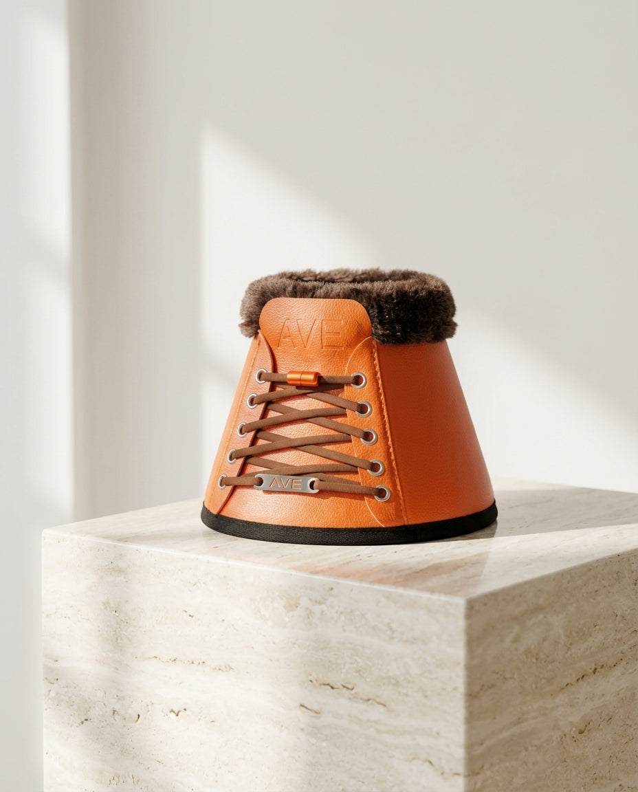 Sneaker Hufglocken aus Kunstleder und Kunstfell