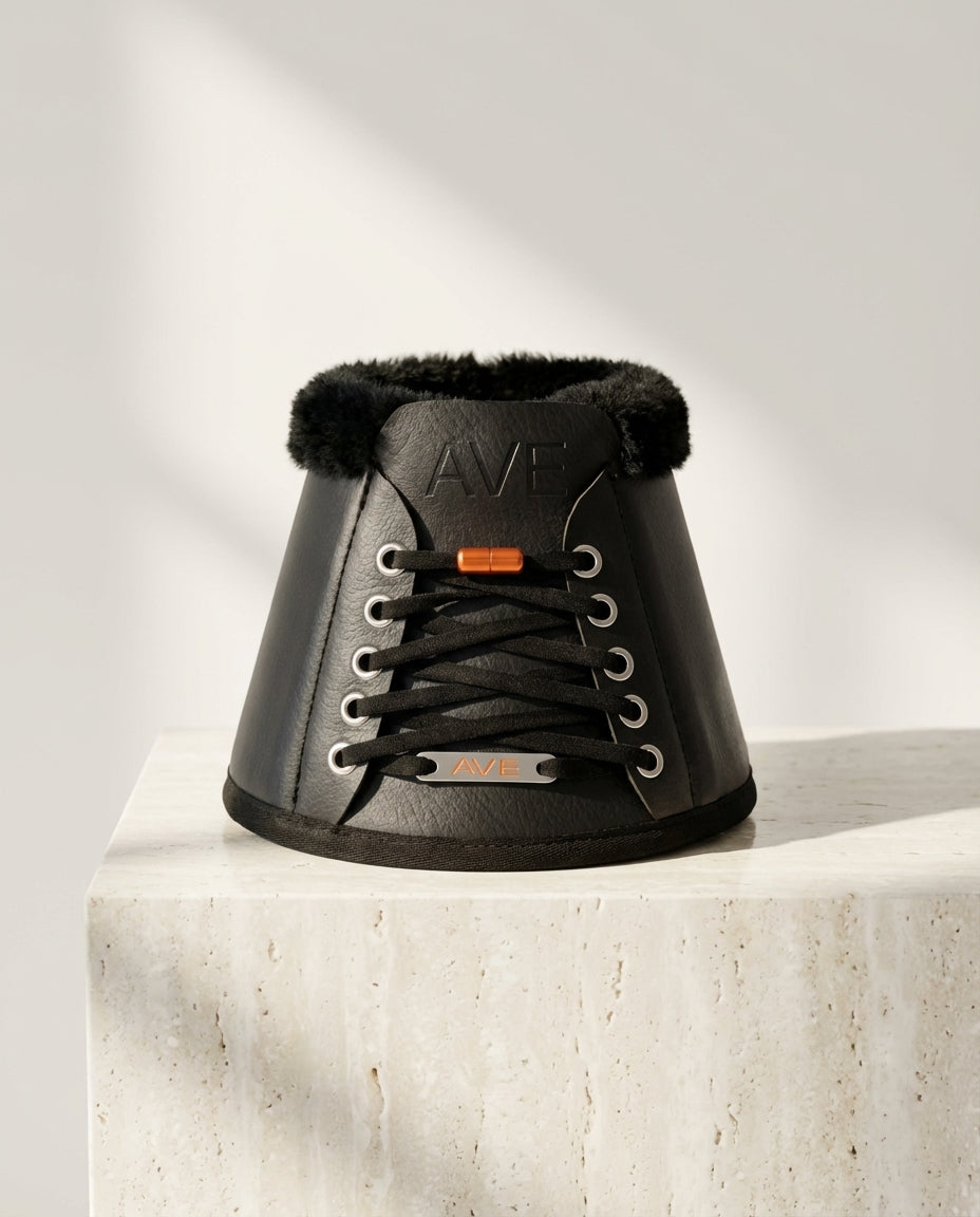 Sneaker Hufglocken aus Kunstleder und Kunstfell