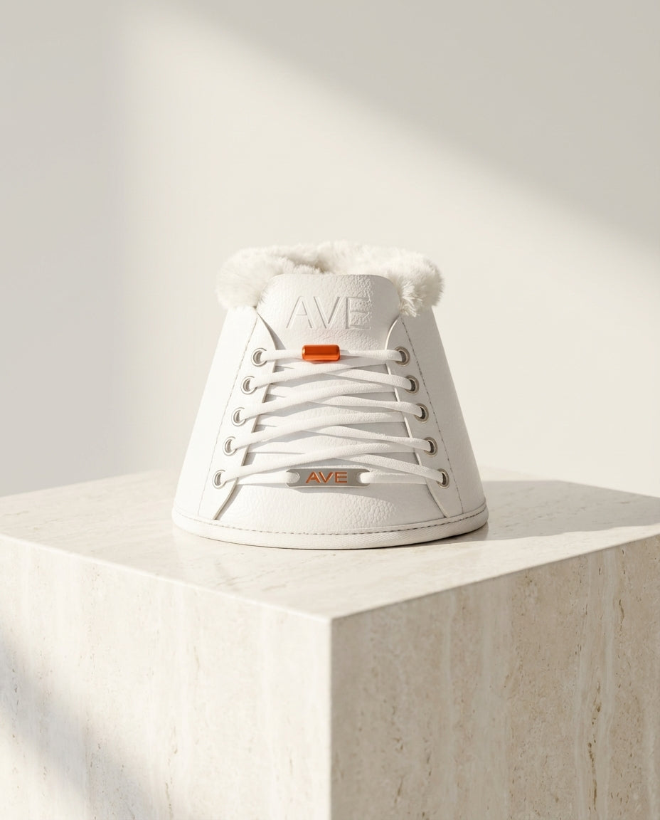 Sneaker Hufglocken aus Kunstleder und Kunstfell