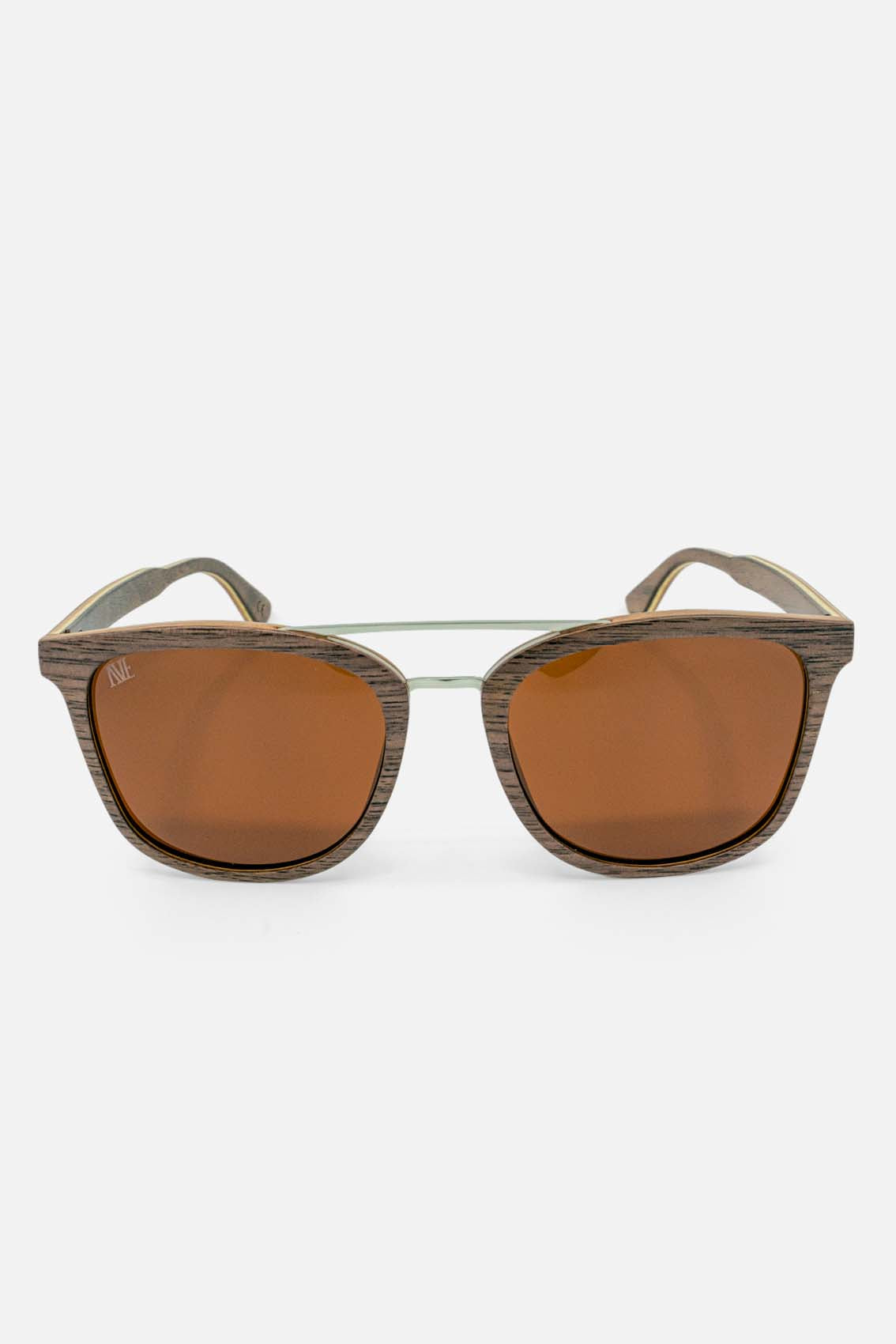 Damen Sonnenbrille nicht verspiegelt mit Holzgestell