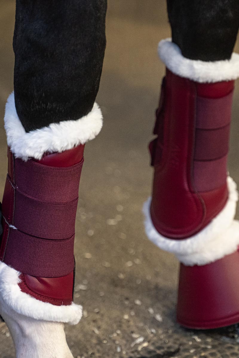 Hufglocken aus Kunstleder und Kunstfell