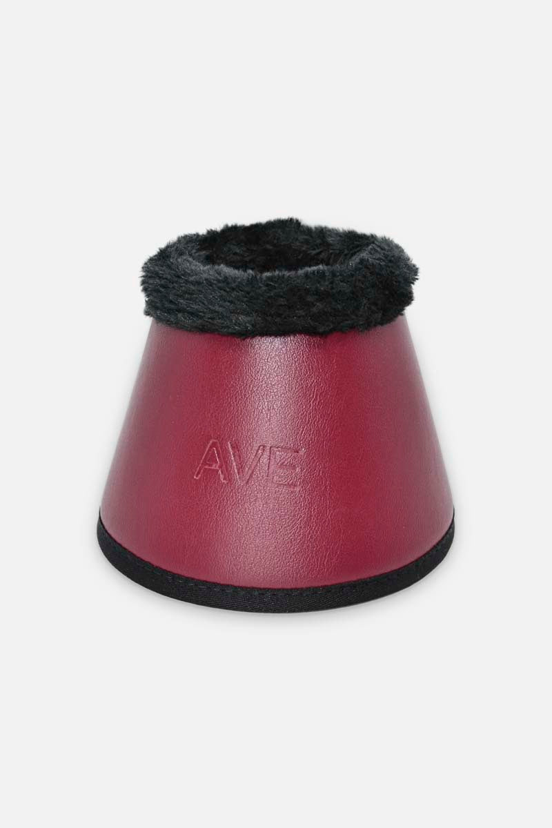 2 Leather bells with faux fur