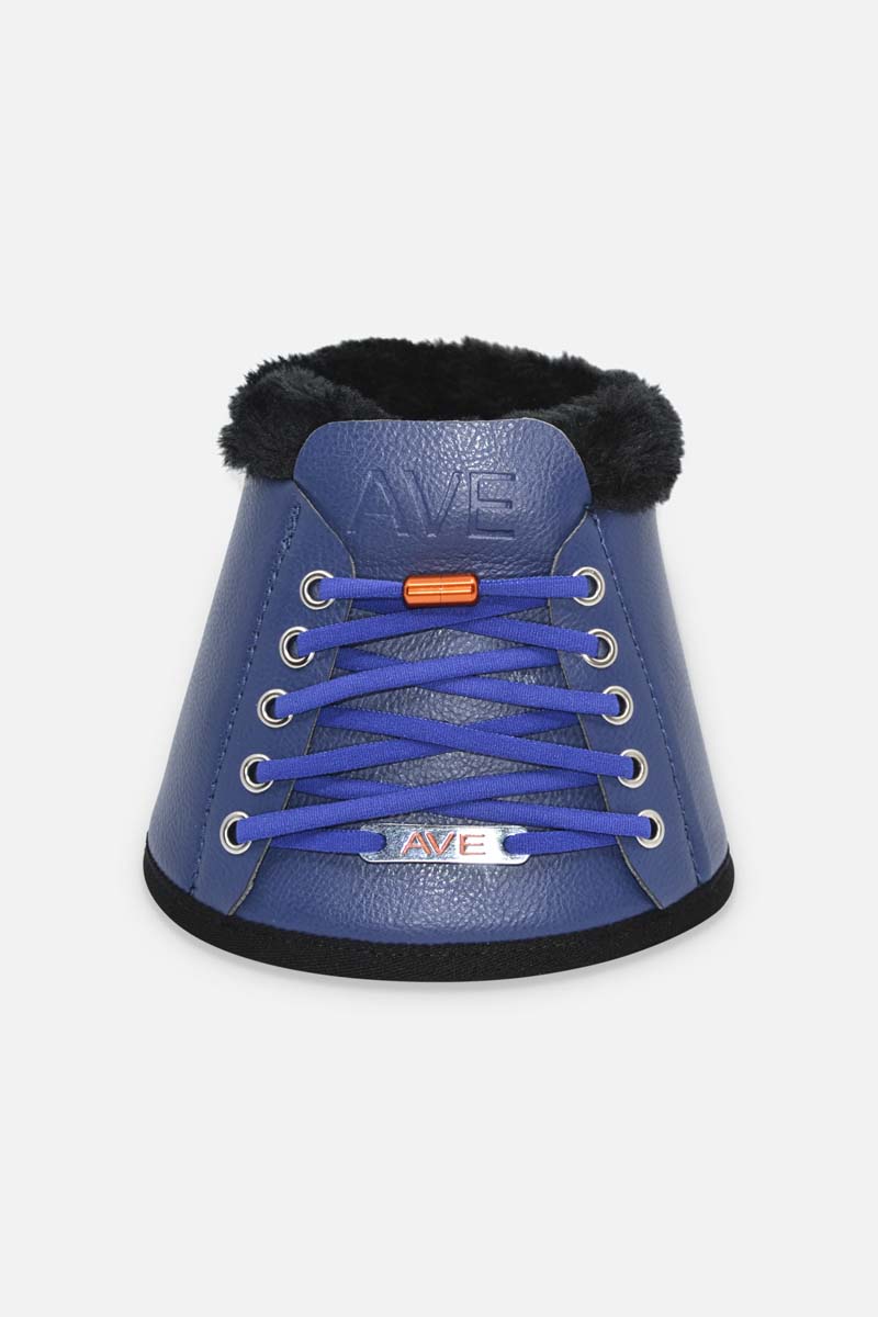 Sneaker bell boots made of faux leather faux fur black