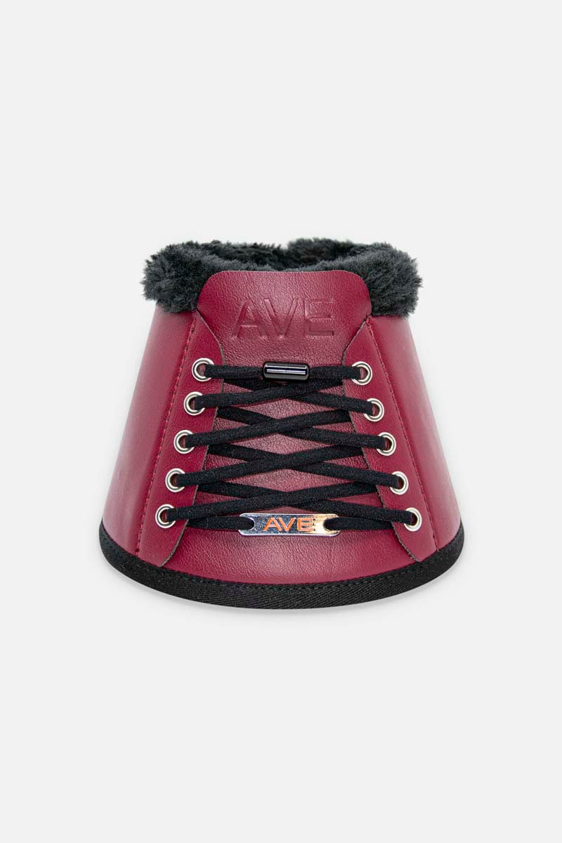 Sneaker bell boots made of faux leather faux fur black