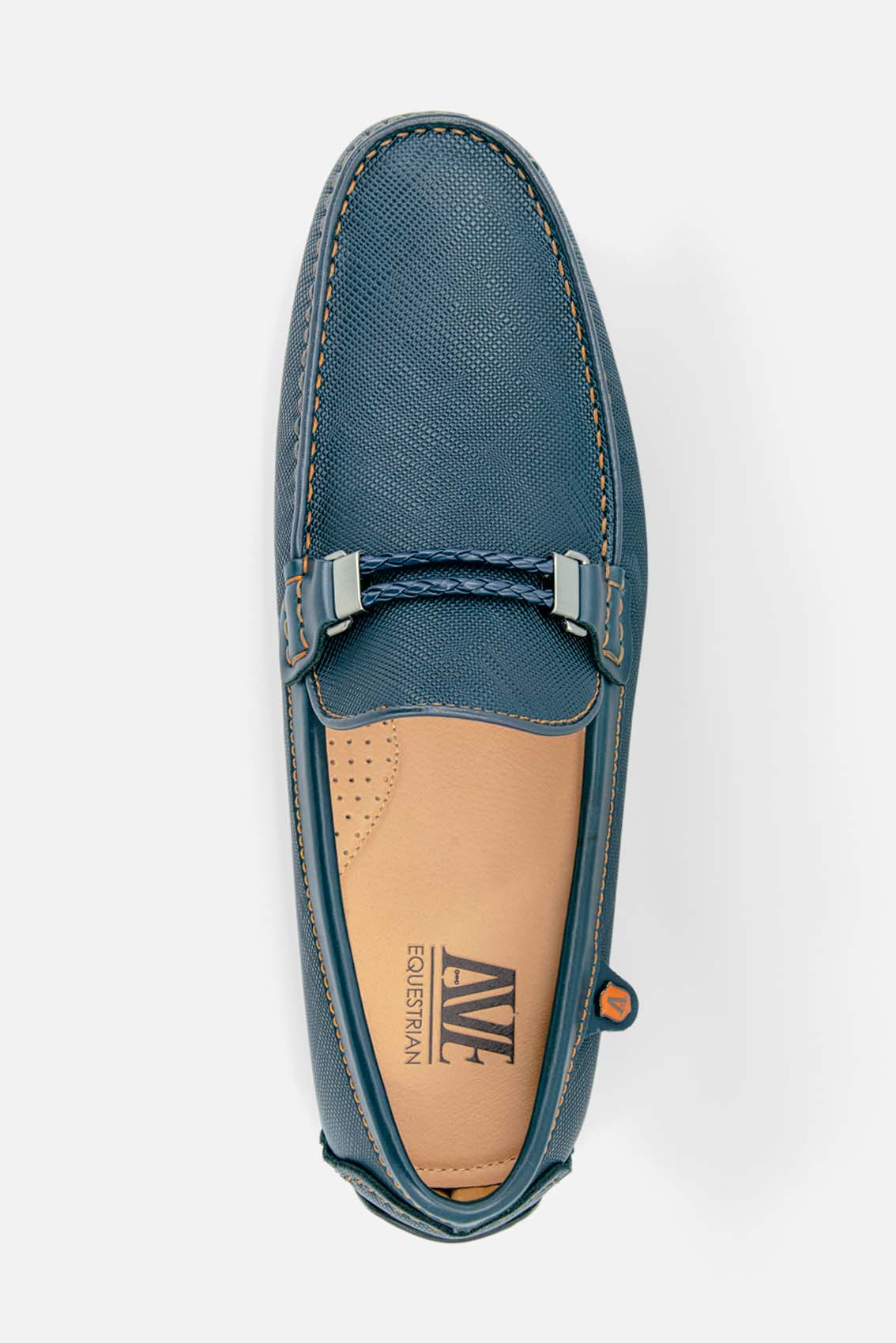Men's moccasins made of leather with closed sole