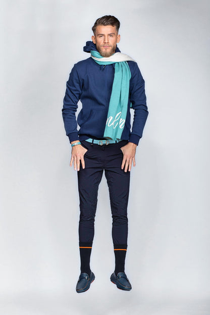 Men's reversible scarf made of cotton woven AVEandme