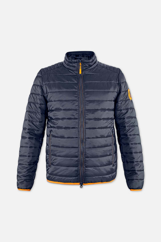 Men's sporty quilted jacket with two outside pockets